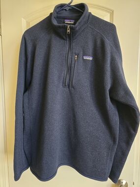 Patagonia Men's Dark Navy Half-Zip Fleece Pullover